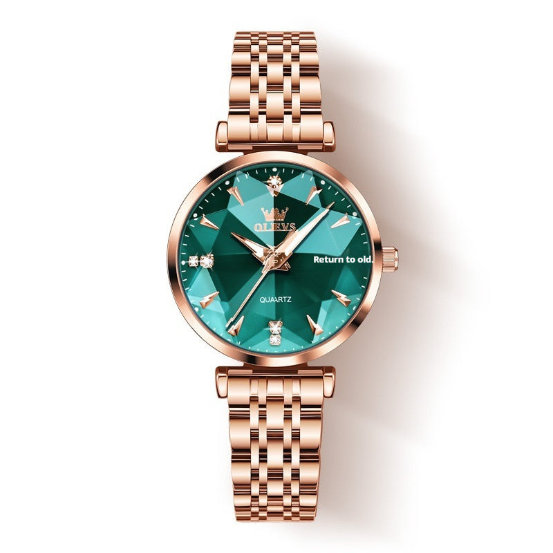 Reloj de cuarzo con diamantes de moda para mujer