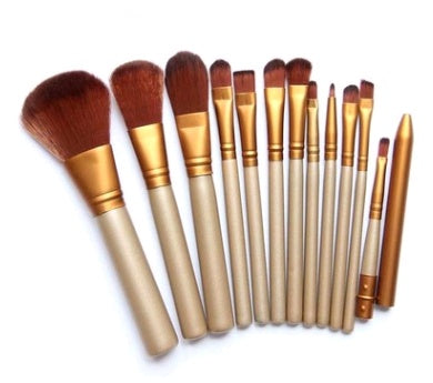 12 make-up pinsel sets eisen box make-up make-up-tools werkzeuge