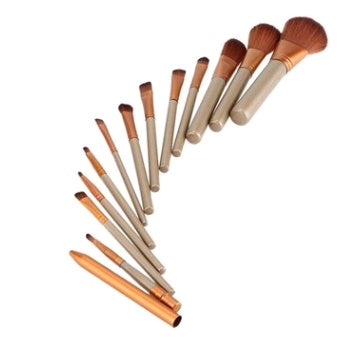 12 make-up pinsel sets eisen box make-up make-up-tools werkzeuge