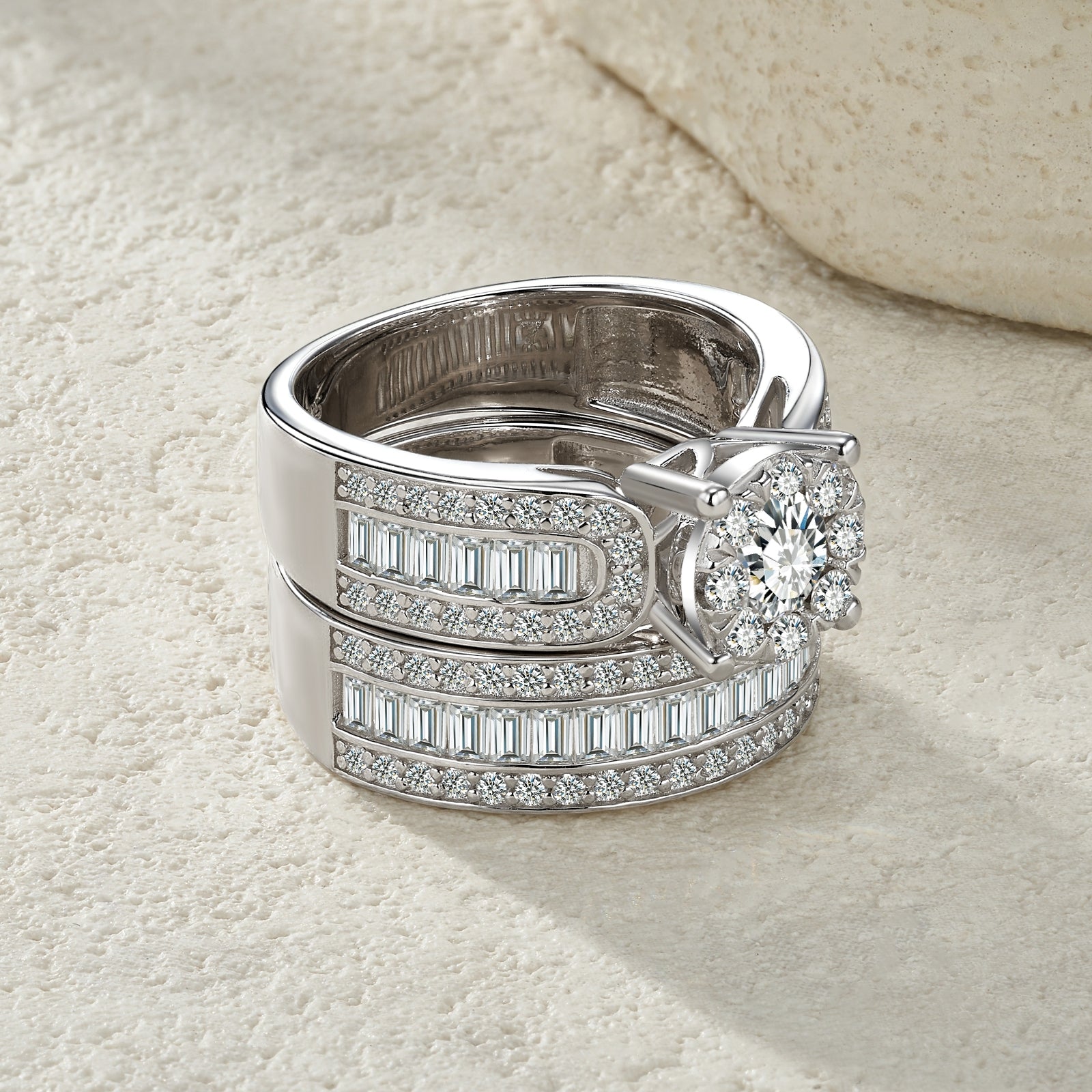 0.5 Carat Luxury Fashion Minimalist Trend Jewelry With Top-quality Morganite, Elegant Silver Ring In S925 Silver With Electroplated Platinum, Suitable For Ladies